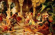 Arab or Arabic people and life. Orientalism oil paintings  509 unknow artist